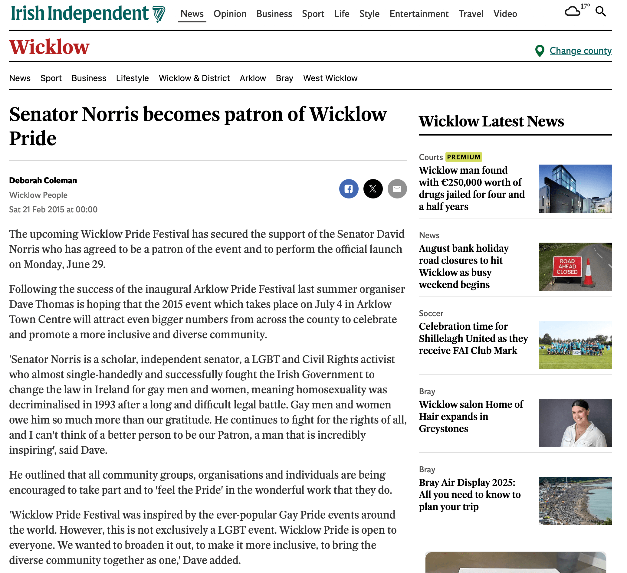 Gallery photo for Wicklow Pride®️ Foundation